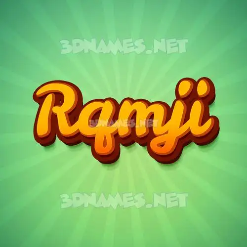 rqmji in Green Rays style - 3D name wallpaper rqmji in Green Rays style - 3D name wallpaper