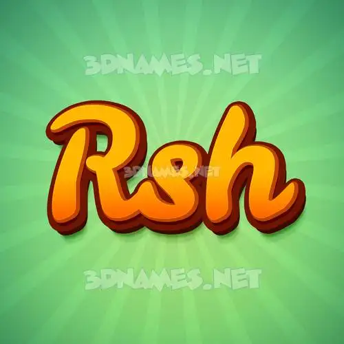rsh in Green Rays style - 3D name wallpaper rsh in Green Rays style - 3D name wallpaper