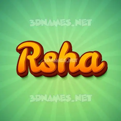 rsha in Green Rays style - 3D name wallpaper rsha in Green Rays style - 3D name wallpaper