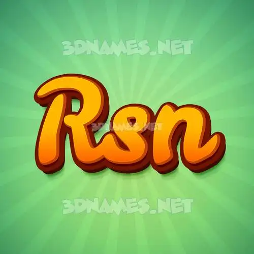 rsn in Green Rays style - 3D name wallpaper rsn in Green Rays style - 3D name wallpaper