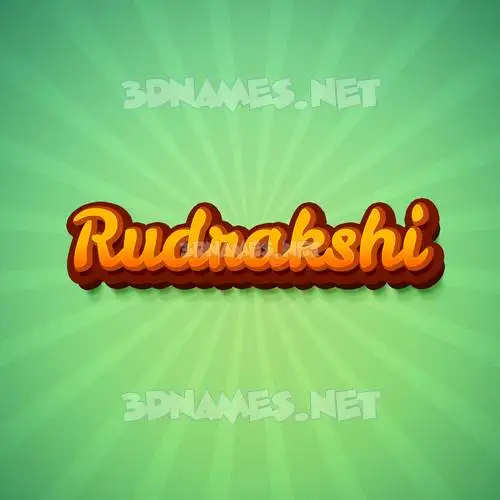 rudrakshi in Green Rays style - 3D name wallpaper rudrakshi in Green Rays style - 3D name wallpaper