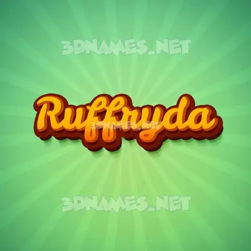 ruffryda in Green Rays style - 3D name wallpaper ruffryda in Green Rays style - 3D name wallpaper