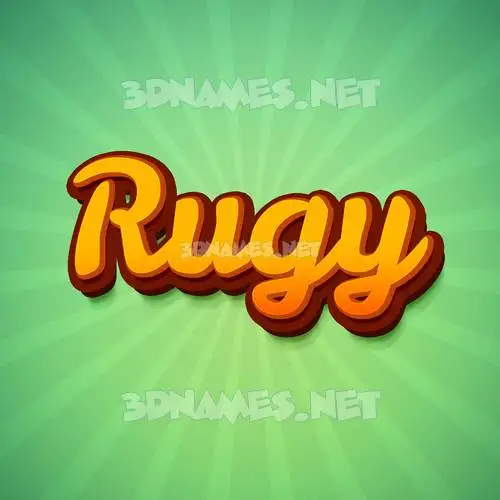 rugy in Green Rays style - 3D name wallpaper rugy in Green Rays style - 3D name wallpaper