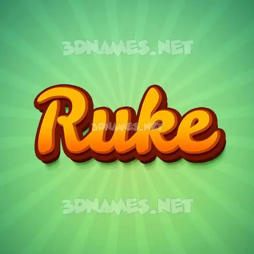 ruke in Green Rays style - 3D name wallpaper ruke in Green Rays style - 3D name wallpaper