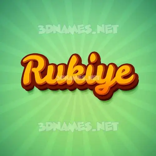 rukiye in Green Rays style - 3D name wallpaper rukiye in Green Rays style - 3D name wallpaper