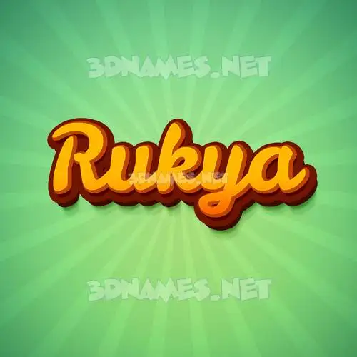 rukya in Green Rays style - 3D name wallpaper rukya in Green Rays style - 3D name wallpaper