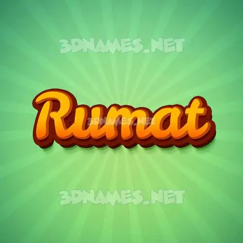 rumat in Green Rays style - 3D name wallpaper rumat in Green Rays style - 3D name wallpaper