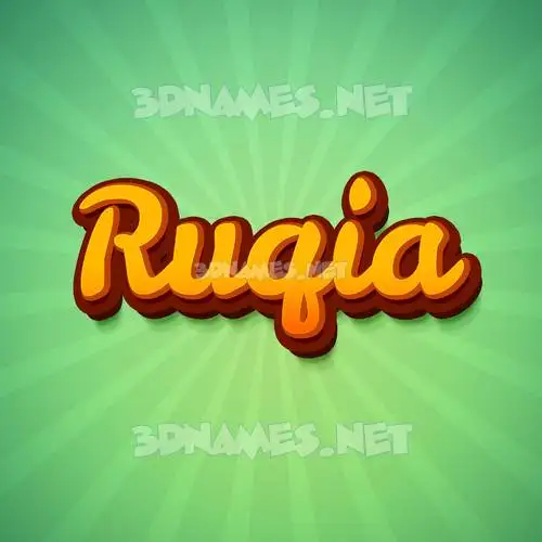 ruqia in Green Rays style - 3D name wallpaper ruqia in Green Rays style - 3D name wallpaper