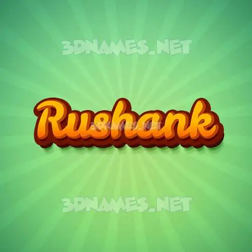 rushank in Green Rays style - 3D name wallpaper rushank in Green Rays style - 3D name wallpaper