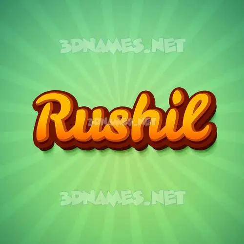 rushil in Green Rays style - 3D name wallpaper rushil in Green Rays style - 3D name wallpaper