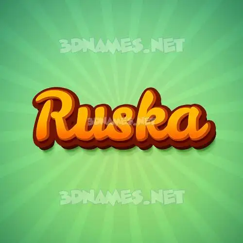 ruska in Green Rays style - 3D name wallpaper ruska in Green Rays style - 3D name wallpaper