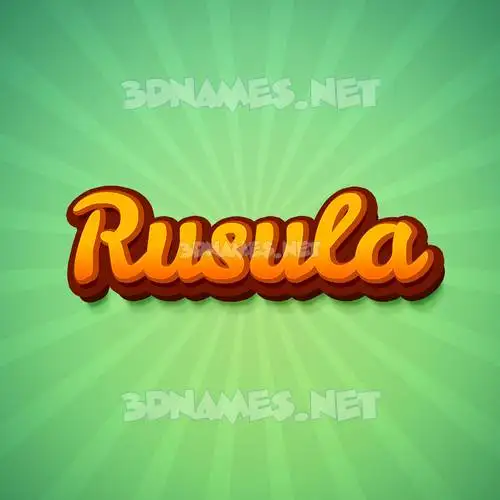 rusula in Green Rays style - 3D name wallpaper rusula in Green Rays style - 3D name wallpaper