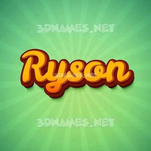 ryson in Green Rays style - 3D name wallpaper ryson in Green Rays style - 3D name wallpaper