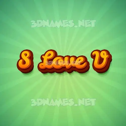 s love v in Green Rays style - 3D name wallpaper s love v in Green Rays style - 3D name wallpaper