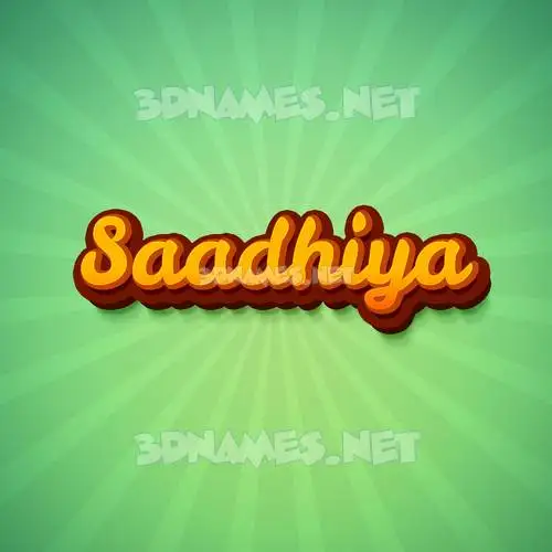 saadhiya in Green Rays style - 3D name wallpaper saadhiya in Green Rays style - 3D name wallpaper