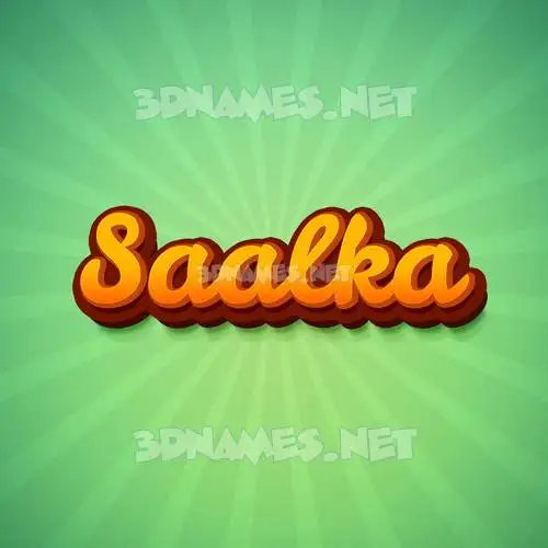 saalka in Green Rays style - 3D name wallpaper saalka in Green Rays style - 3D name wallpaper