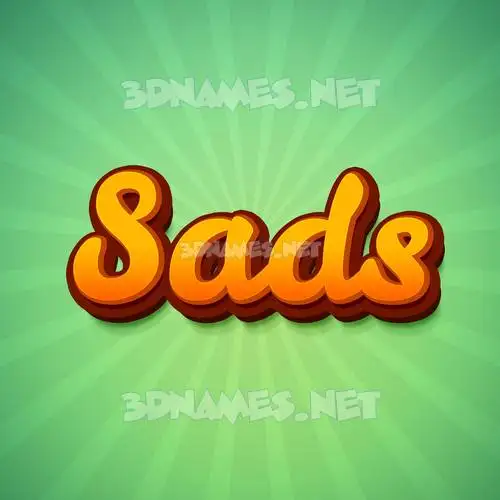 sads in Green Rays style - 3D name wallpaper sads in Green Rays style - 3D name wallpaper