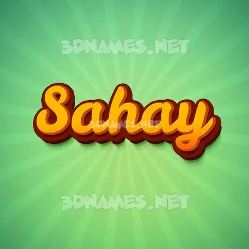 sahay in Green Rays style - 3D name wallpaper sahay in Green Rays style - 3D name wallpaper