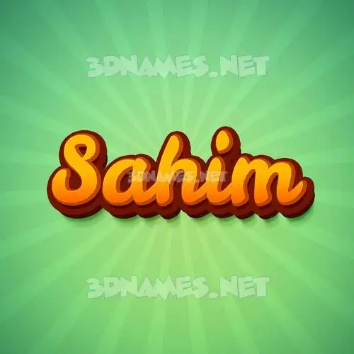 sahim in Green Rays style - 3D name wallpaper sahim in Green Rays style - 3D name wallpaper