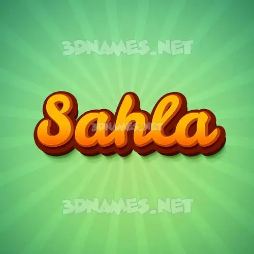 sahla in Green Rays style - 3D name wallpaper sahla in Green Rays style - 3D name wallpaper