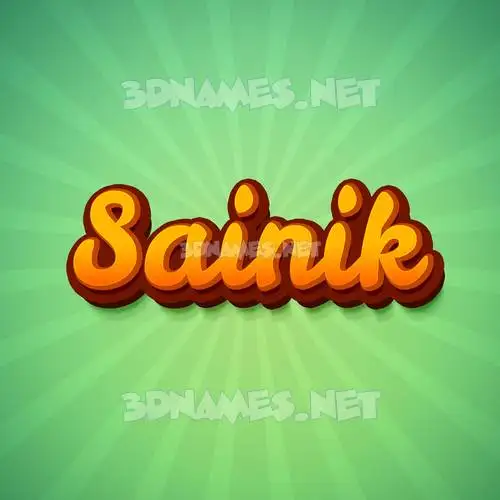 sainik in Green Rays style - 3D name wallpaper sainik in Green Rays style - 3D name wallpaper