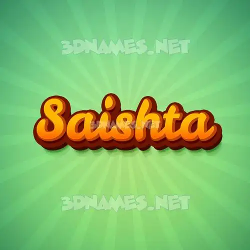 saishta in Green Rays style - 3D name wallpaper saishta in Green Rays style - 3D name wallpaper