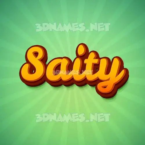 saity in Green Rays style - 3D name wallpaper saity in Green Rays style - 3D name wallpaper