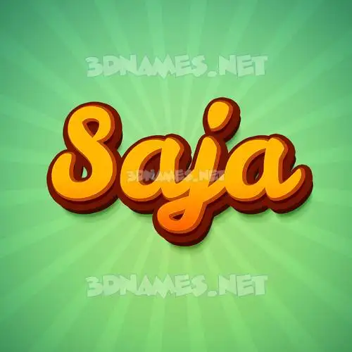 saja in Green Rays style - 3D name wallpaper saja in Green Rays style - 3D name wallpaper