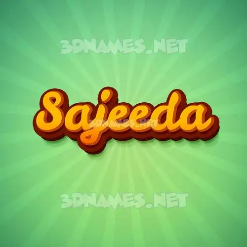 sajeeda in Green Rays style - 3D name wallpaper sajeeda in Green Rays style - 3D name wallpaper