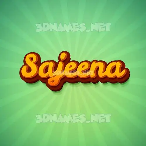 sajeena in Green Rays style - 3D name wallpaper sajeena in Green Rays style - 3D name wallpaper