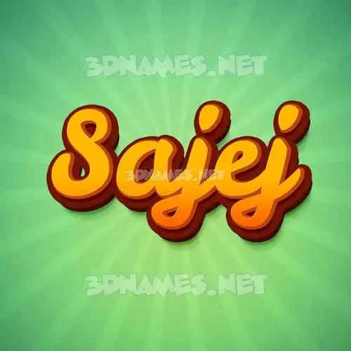 sajej in Green Rays style - 3D name wallpaper sajej in Green Rays style - 3D name wallpaper