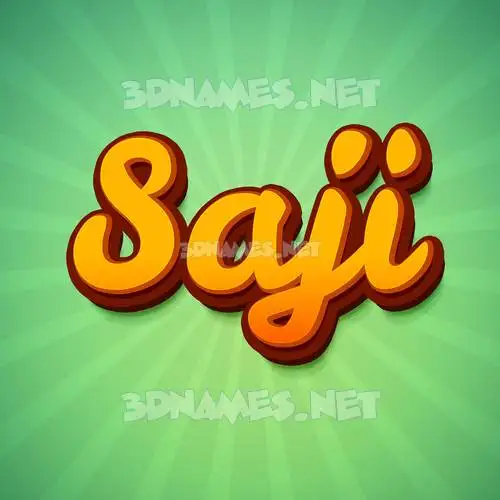 saji in Green Rays style - 3D name wallpaper saji in Green Rays style - 3D name wallpaper
