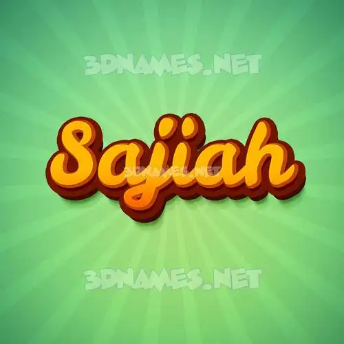 sajiah in Green Rays style - 3D name wallpaper sajiah in Green Rays style - 3D name wallpaper