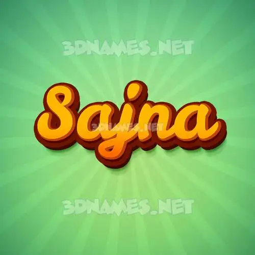 sajna in Green Rays style - 3D name wallpaper sajna in Green Rays style - 3D name wallpaper