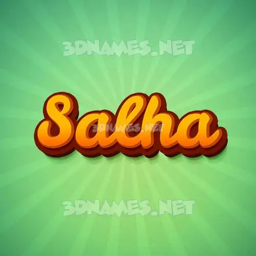 salha in Green Rays style - 3D name wallpaper salha in Green Rays style - 3D name wallpaper
