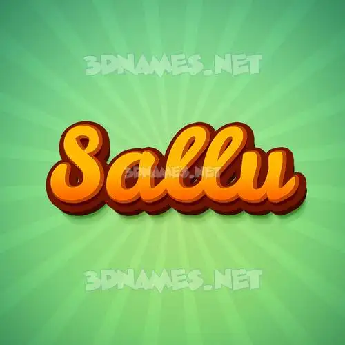 sallu in Green Rays style - 3D name wallpaper sallu in Green Rays style - 3D name wallpaper