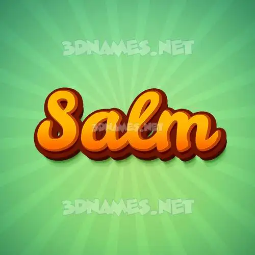 salm in Green Rays style - 3D name wallpaper salm in Green Rays style - 3D name wallpaper