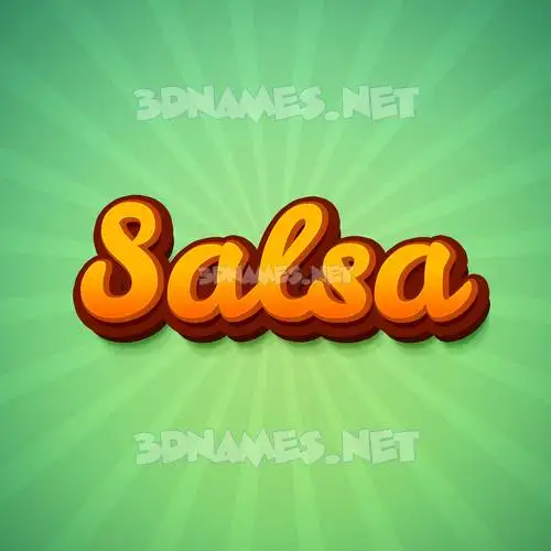 salsa in Green Rays style - 3D name wallpaper salsa in Green Rays style - 3D name wallpaper