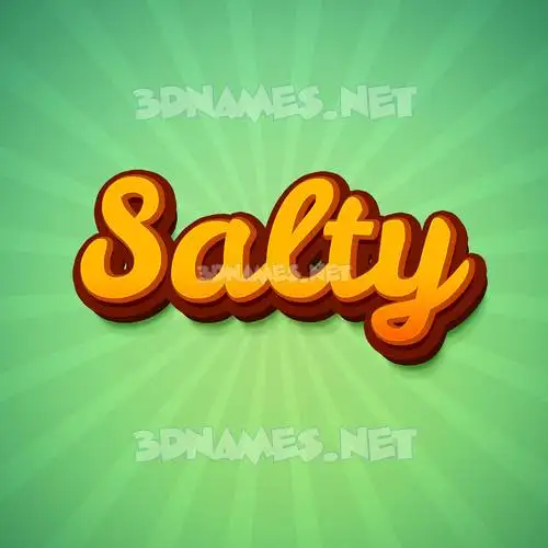 salty in Green Rays style - 3D name wallpaper salty in Green Rays style - 3D name wallpaper