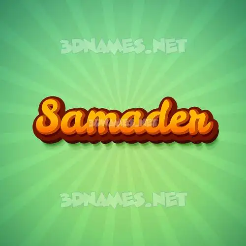 samader in Green Rays style - 3D name wallpaper samader in Green Rays style - 3D name wallpaper