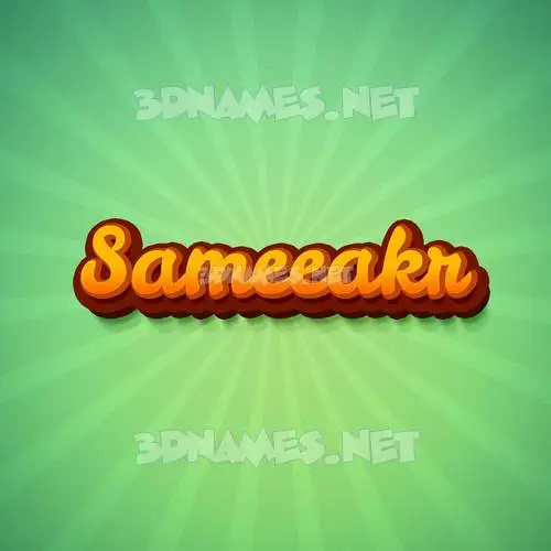 sameeakr in Green Rays style - 3D name wallpaper sameeakr in Green Rays style - 3D name wallpaper