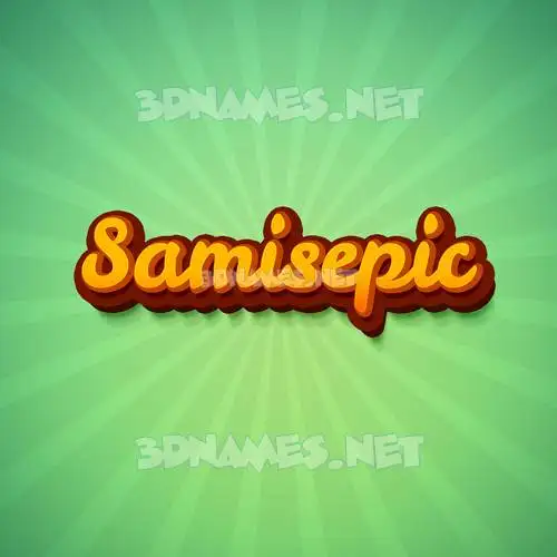 samisepic in Green Rays style - 3D name wallpaper samisepic in Green Rays style - 3D name wallpaper