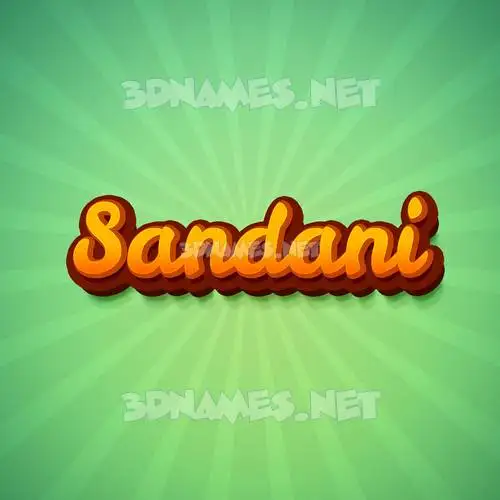 sandani in Green Rays style - 3D name wallpaper sandani in Green Rays style - 3D name wallpaper