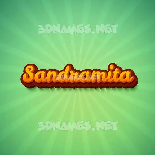 sandramita in Green Rays style - 3D name wallpaper