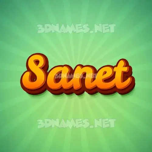 sanet in Green Rays style - 3D name wallpaper sanet in Green Rays style - 3D name wallpaper