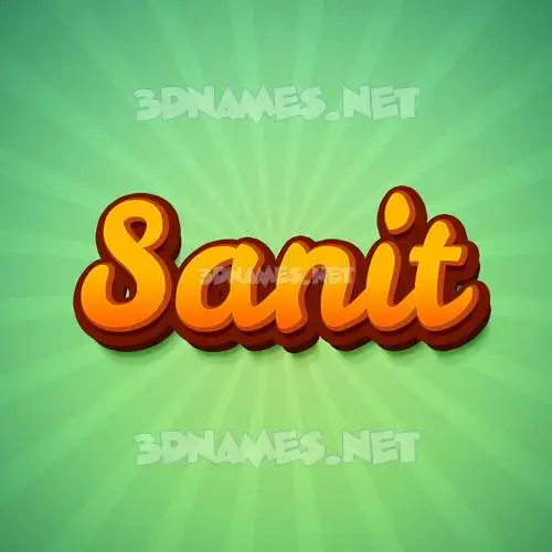 sanit in Green Rays style - 3D name wallpaper sanit in Green Rays style - 3D name wallpaper