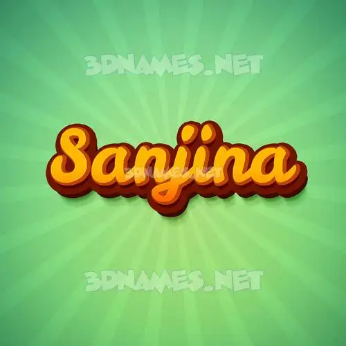 sanjina in Green Rays style - 3D name wallpaper sanjina in Green Rays style - 3D name wallpaper