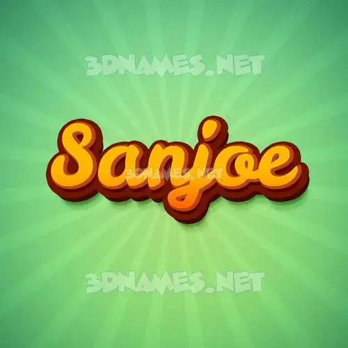 sanjoe in Green Rays style - 3D name wallpaper sanjoe in Green Rays style - 3D name wallpaper