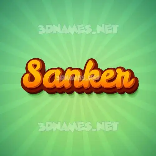 sanker in Green Rays style - 3D name wallpaper sanker in Green Rays style - 3D name wallpaper
