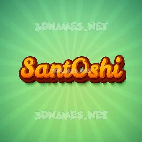 sant0shi in Green Rays style - 3D name wallpaper sant0shi in Green Rays style - 3D name wallpaper